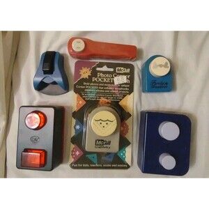 2 Original Creative Memories Paper Punches Circles, Disney, + 4 Others